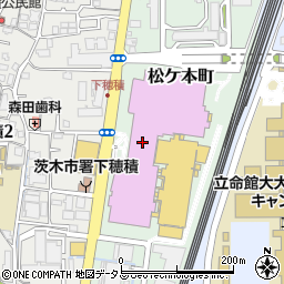 ガンジス　イオンモール茨木店周辺の地図