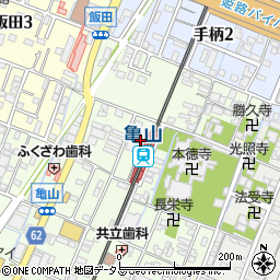 兵庫県姫路市亀山192周辺の地図