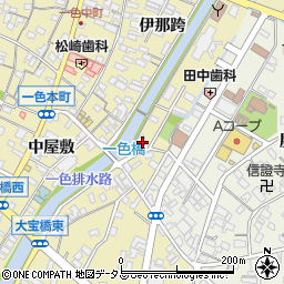 愛知県西尾市一色町一色伊那跨90周辺の地図