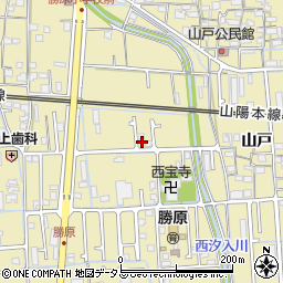 兵庫県姫路市勝原区山戸255周辺の地図