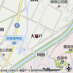 愛知県西尾市吉良町荻原大貝戸周辺の地図