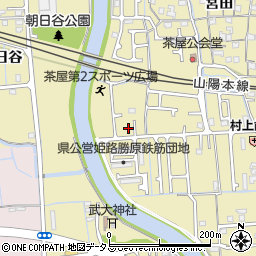 兵庫県姫路市勝原区宮田348周辺の地図