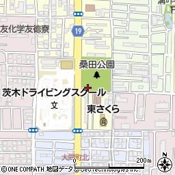 桑田公園トイレ周辺の地図