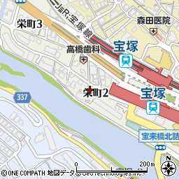宝塚新興産ビル周辺の地図