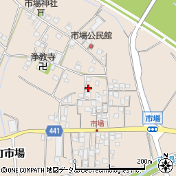 兵庫県たつの市揖保川町市場482周辺の地図