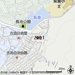 兵庫県相生市古池1丁目7周辺の地図