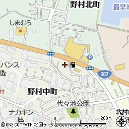 大阪府枚方市野村中町15周辺の地図
