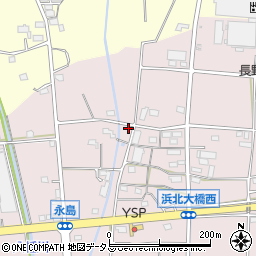 静岡県浜松市浜名区永島1166周辺の地図