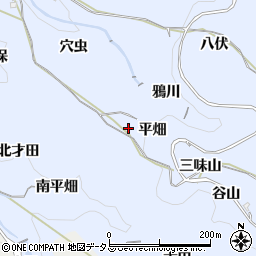 京都府綴喜郡井手町多賀平畑周辺の地図