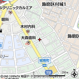 〒672-8083 兵庫県姫路市飾磨区城南町の地図