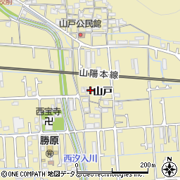 兵庫県姫路市勝原区山戸237周辺の地図