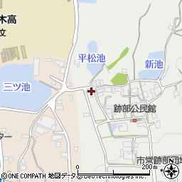 兵庫県三木市跡部214周辺の地図