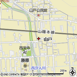 兵庫県姫路市勝原区山戸238周辺の地図