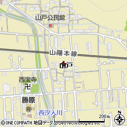兵庫県姫路市勝原区山戸236周辺の地図