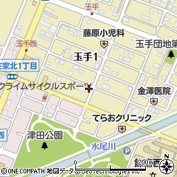 兵庫県姫路市玉手1丁目32周辺の地図