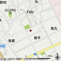 愛知県豊川市宿町権平周辺の地図