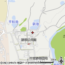 兵庫県三木市跡部265周辺の地図