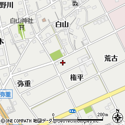 愛知県豊川市宿町（権平）周辺の地図