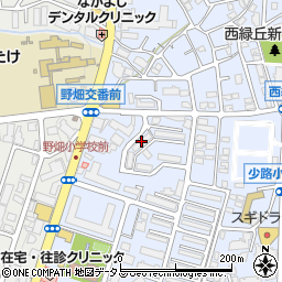 大阪府営西緑丘住宅２号棟周辺の地図