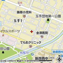 兵庫県姫路市玉手1丁目75周辺の地図