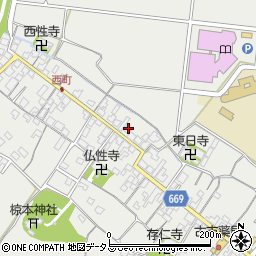 三重県津市芸濃町椋本580周辺の地図