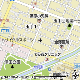 兵庫県姫路市玉手1丁目61周辺の地図