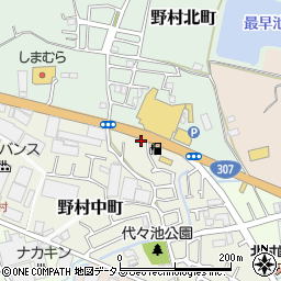 大阪府枚方市野村中町15-2周辺の地図