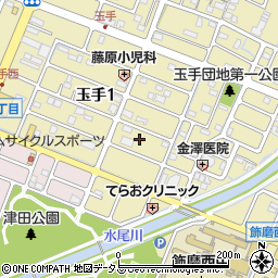 兵庫県姫路市玉手1丁目71周辺の地図
