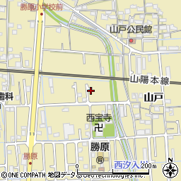 兵庫県姫路市勝原区山戸257周辺の地図