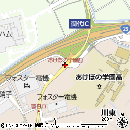 あけぼの学園前周辺の地図
