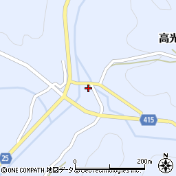 広島県神石郡神石高原町高光1666周辺の地図
