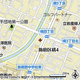 丸亀製麺 姫路中地店周辺の地図