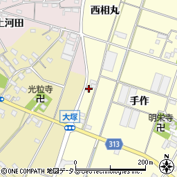 愛知県西尾市一色町大塚西相丸52周辺の地図