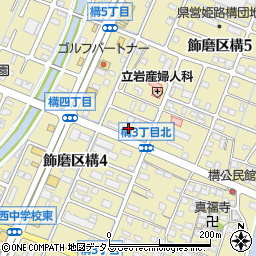 明光義塾　飾磨構教室周辺の地図