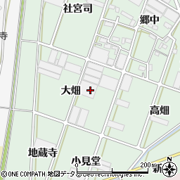 愛知県豊川市院之子町大畑周辺の地図