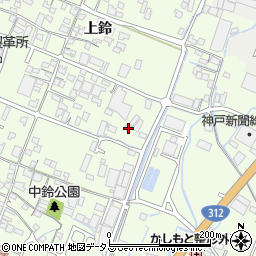 兵庫県姫路市四郷町上鈴261-3周辺の地図