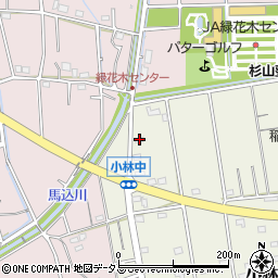 静岡県浜松市浜名区小林1607-6周辺の地図