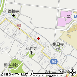 三重県津市芸濃町椋本575周辺の地図
