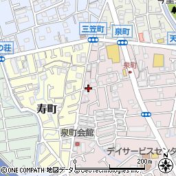 兵庫県宝塚市泉町14周辺の地図