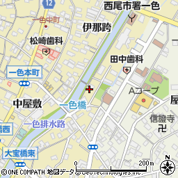 愛知県西尾市一色町一色伊那跨77周辺の地図