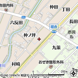 愛知県豊川市御津町泙野堀合周辺の地図