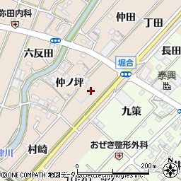 愛知県豊川市御津町泙野（堀合）周辺の地図