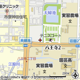 大阪府池田市八王寺周辺の地図