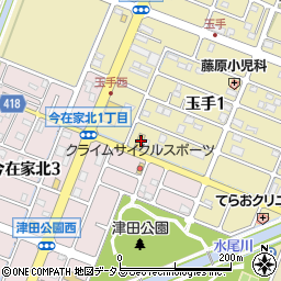 兵庫県姫路市玉手1丁目24周辺の地図