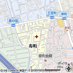 兵庫県宝塚市寿町周辺の地図