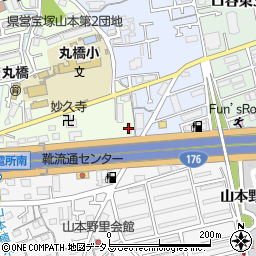 カラオケルームモノトーン宝塚店周辺の地図