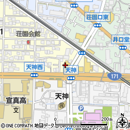 ネッツトヨタニューリー北大阪池田店周辺の地図