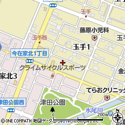 兵庫県姫路市玉手1丁目28周辺の地図