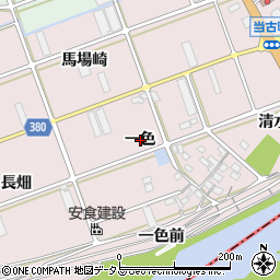 愛知県豊川市当古町一色周辺の地図