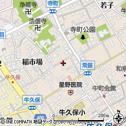 愛知県豊川市牛久保町八幡口56周辺の地図